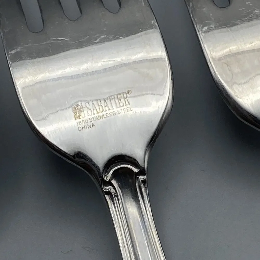 Sabatier‎ LOUVRE Stainless Flatware 5pcs Dinner Forks Salad Replacement